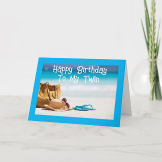 **AAN MIJN TWEELING** JE VERDIENT EEN "VERJAARDAG  KAART