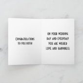 AAN MIJN TWEELINGBROER OP ZIJN TROUWDAG KAART (Binnen)