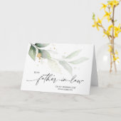 Aan mijn vader in de wet huwelijksdag cadeau van b kaart (Gele Bloem)