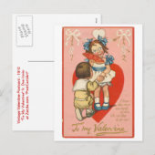 "Aan Mijn Valentijn " Feestdagenkaart (Voorkant / Achterkant)