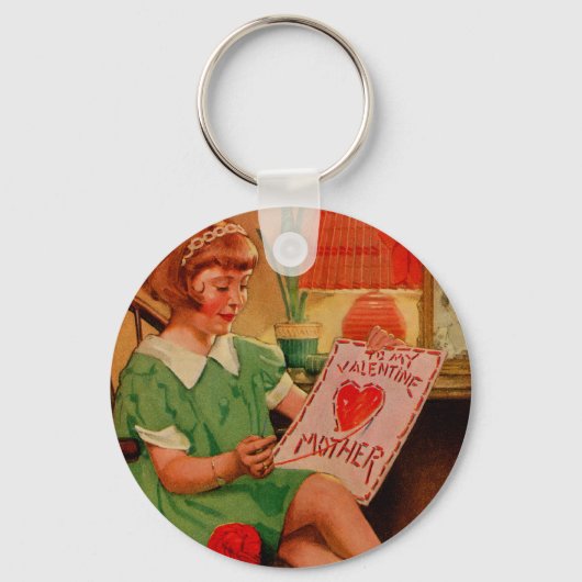 Aan mijn Valentijn moeder Sleutelhanger (Voorkant)