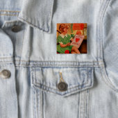Aan mijn Valentijn moeder Vierkante Button 5,1 Cm (In situ)