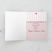 Aan mijn Valentijn Romantic Love Valentijnsdag Feestdagen Kaart (Binnen)