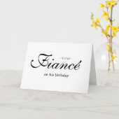 Aan mijn verloofde op zijn verjaardagskaart kaart (Gele Bloem)