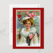 Aan Mijn Victoriaans Valentijn Feestdagenkaart (Voorkant / Achterkant)