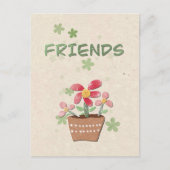 Aan mijn vrienden dankjewelfkaart briefkaart (Voorkant)