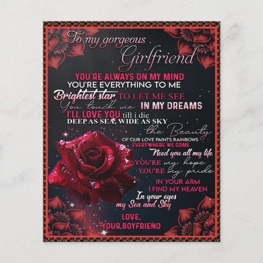 Aan mijn Vriendin, Birthday Gift, een paar liefdes Flyer (Voorkant)