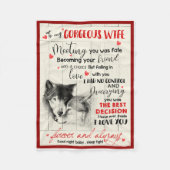 Aan mijn vrouw Blanket Fleece Deken (Voorkant)