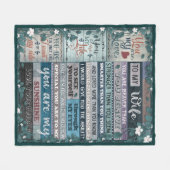 Aan mijn vrouw Blanket, liefdesbank, hart Fleece Deken (Voorkant (Horizontaal))