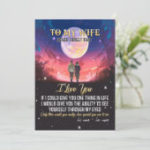 Aan mijn vrouw | Brief aan mijn vrouw liefde van e Kaart (Staand voorkant)