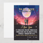 Aan mijn vrouw | Brief aan mijn vrouw liefde van e Kaart (Voorkant / Achterkant)