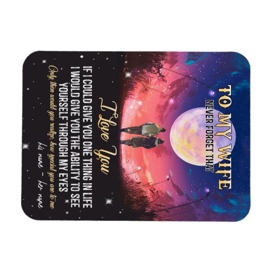 Aan mijn vrouw | Brief aan mijn vrouw liefde van e Magneet (Horizontaal)