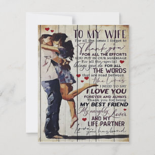 Aan mijn vrouw cadeau   liefdescitaten cadeau   kaart
