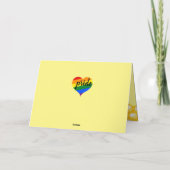 Aan Mijn Vrouw CUSTOM bij en regenboog kaart jubil (Achterkant)