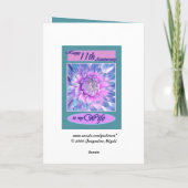 Aan mijn vrouw - Gefeliciteerd met jullie 11de tro Kaart (Achterkant)