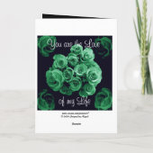 Aan mijn vrouw - Gelukkig Jubileum Kaart (Achterkant)