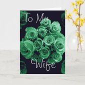 Aan mijn vrouw - Gelukkig Jubileum Kaart (Gele Bloem)