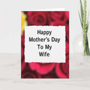 Aan mijn vrouw gelukwenskaart kaart