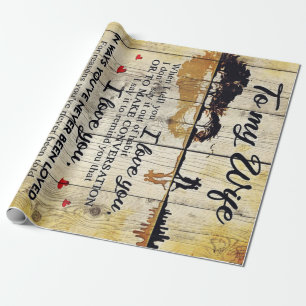 Aan mijn vrouw Gift   Brief aan mijn man   Cadeaupapier