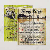 Aan mijn vrouw Gift | Brief aan mijn man | Kaart (Voorkant / Achterkant)