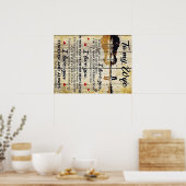 Aan mijn vrouw Gift | Brief aan mijn man | Poster (Keuken)