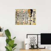 Aan mijn vrouw Gift | Brief aan mijn man | Poster (Thuiskantoor)