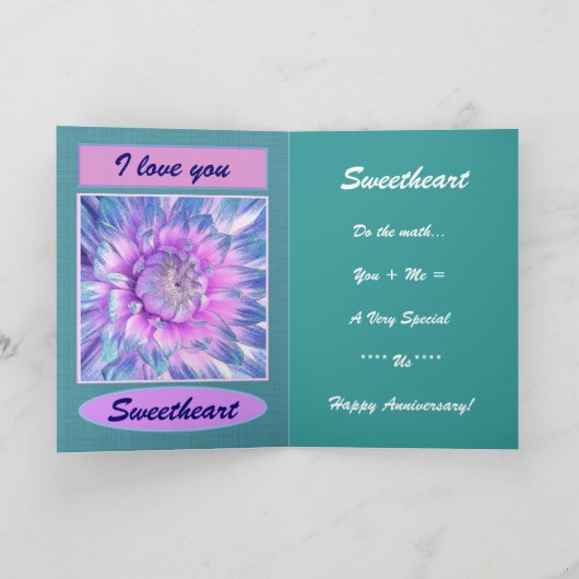 Aan mijn vrouw - Happy 35th Jubileum Kaart (Binnen)