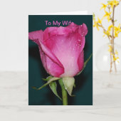 Aan mijn vrouw kaart (Gele Bloem)