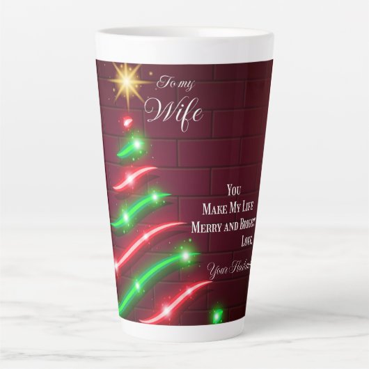 Aan mijn vrouw latte mok (Voorkant)