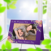 Aan mijn vrouw op Moederdag met foto Kaart