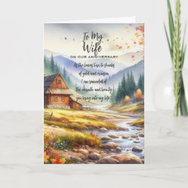 Aan mijn vrouw op ons Jubileum Bedankkaart