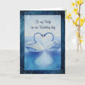 Aan mijn Vrouw op onze Dag van het Huwelijk Kaart (Gele Bloem)