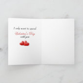 Aan mijn vrouw op Valentijnsdag Feestdagen Kaart (Binnen)