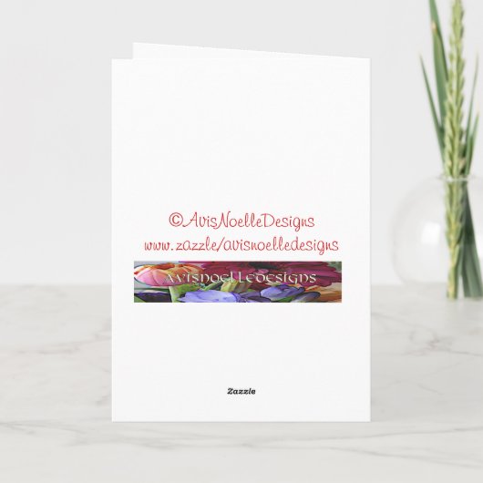 Aan mijn vrouw op Valentijnsdag-Red Hearts Romanti Feestdagen Kaart (Achterkant)