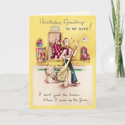 Aan mijn vrouw verjaardag Kaart (Voorkant)