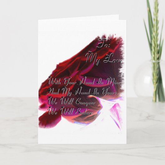 Aan Mijn Wenskaart van de Liefde Kaart (Voorkant)