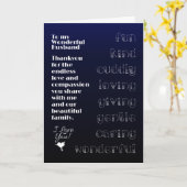 Aan mijn wonderlijke man kaart (Gele Bloem)