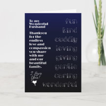 Aan mijn wonderlijke man