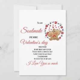 Aan mijn zielsverwant, weer een Valentijnsdag same Feestdagenkaart