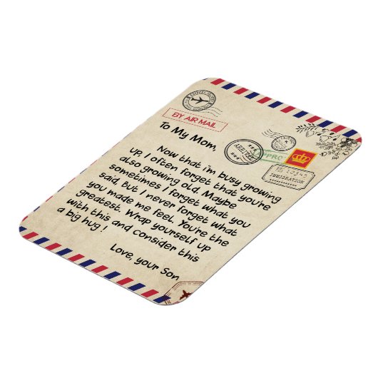 Aan mijn zoon Gift, mam en zoon, liefdesbrief aan  Magneet (Linkerzijde)