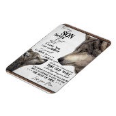 Aan mijn zoon Gift, mam en zoon, liefdesbrief aan  Magneet (Linkerzijde)