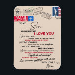 Aan mijn zoon Gift, mam en zoon, liefdesbrief aan  Magneet<br><div class="desc">Aan mijn zoon Gift,  mam en zoon,  liefdesbrief aan zoon - dit is een prachtig cadeau voor je familie,  je vriend in alle gevallen,  zoals huisopwarming,  verjaardag,  nieuw thuis - Het kan gebruikt worden voor huisdecor,  en je huis mooier maken!</div>