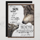 Aan mijn zoon Gift, mam en zoon, liefdesbrief aan  Menu (Voorkant / Achterkant)