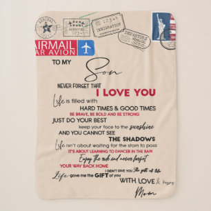 Aan mijn zoon Gift, mam en zoon, liefdesbrief aan Sherpa Deken