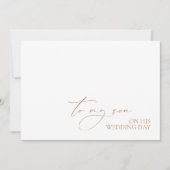 "Aan mijn zoon op zijn trouwdag" bericht Kaart (Voorkant)