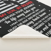 Aan mijn zoon Sherpa Blanket Deken (3/4)