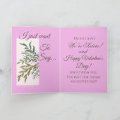 "Aan mijn zus op de dag van de Valentijn!" Valenti Kaart (Binnen)