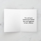 AAN MIJN ZUS OP HAAR TROUWDAG - BRUIDSFOTO KAART (Binnen)