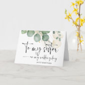 Aan mijn zus op huwelijksdag Dank u bruid bruidego Kaart (Gele Bloem)