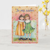 Aan mijn zuster kaart (Gele Bloem)